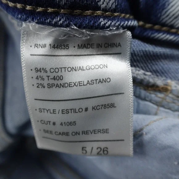 KanCan Jeans Womens 5 Blue Denim Pants High Rise Boot Flare Bell Stretch Hippie - Picture 8 of 13